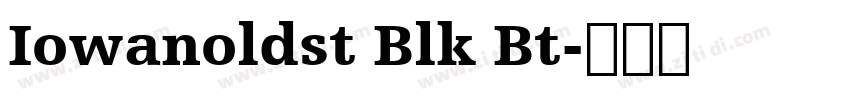 Iowanoldst Blk Bt字体转换